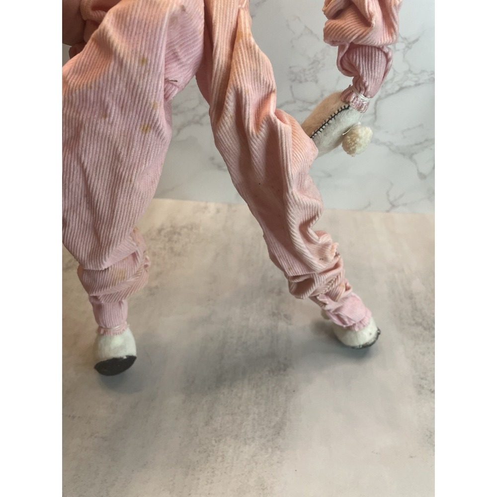 Vintage Pink Plastic Face Bendable Pixie Girl Doll 22" - Picture 11 of 12